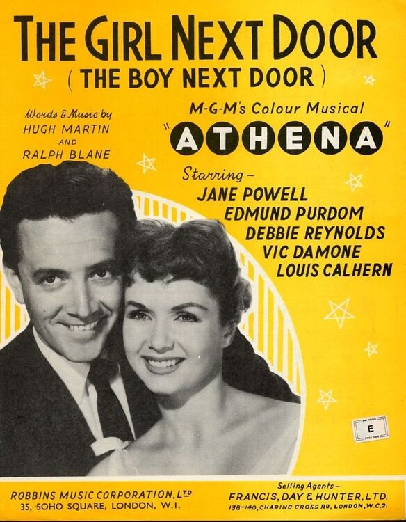 The Girl Next Door The Boy Next Door Song Featuring Jane Powell