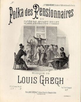 Polka des Pensionnaires - Entr'acte du Lycee de Jeunes Filles - For Piano Solo - French Edition