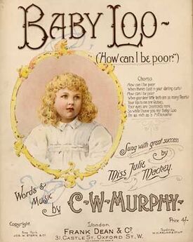 Baby Loo (How can I be Poor) - Sung by Julie Mackey, new version with harmonised chorus - For Piano and Voice
