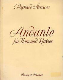 Andante fur Horn und Klavier - With Seperate Horn Score