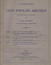 'Canti Popolari Ambruzzesi'   (a) Che Mai T'ho Fatto, Amore?   (b) O Mamma, Mamma, Stringimi al Tuo Cuore