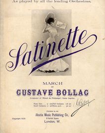 Satinette - March - As played by all the leading Orchestras - For Piano Solo