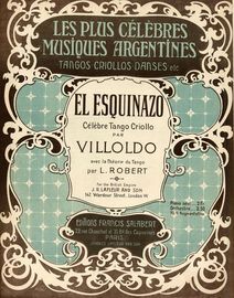 El Esquinazo - Celebre Tango Argentin - For Piano Solo - With instructions for the dance - French Edition