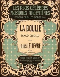 La Boulie - Tango - For Piano Solo - French Edition