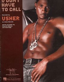 U Don't Have to Call - Featuring Usher - Piano - Vocal - Guitar