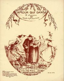 L'amour qui danse - 12 Chansons dans le style populaire - For Piano and Voice - French Edition