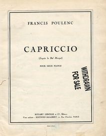 Capriccio (D'apres le Bal masque) - Pour Deux Pianos