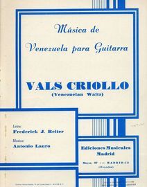 Vals Criollo (Venezuelan Waltz) - Musica de Venezuela Para Guitarra