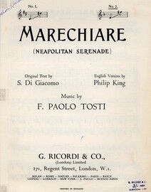 Marechiare (Neapolitan Serenade) - Canto Napoletano - In the key of F major for High voice