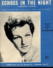 Echoes in the Night (Lassame Sunna) - Featured and Recorded by Jo Stafford - For Piano and Voice with chord symbols
