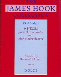 9 Pieces for Treble Recorder and Keyboard - The James Hook Collection - Volume 1