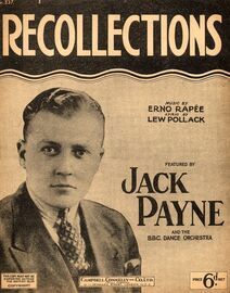 Recollections - Song Featured by Jack Payne and the BBC Dance Orchestra - No. 337