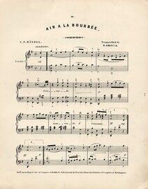 Handel - Air la Bourree - Piano Solo