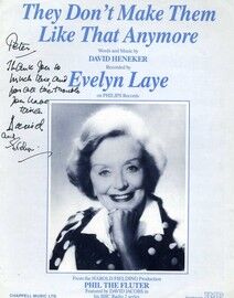 They Don't Make Them Like That Anymore - Song from the Harold Fielding production "Phil the Fluter" - Featuring Evelyn Laye