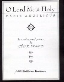 O Lord Most Holy - Panis Angelicus - In the Key of A Major - for Voice and Piano  - for High Voice