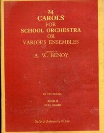 24 Carols for School Orchestra or Various Ensembles in Two Books - Book 2