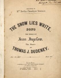 The Snow Lies White - Song - Op. 1