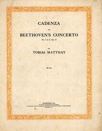 Cadenza to Beethoven's Concerto No. 1 in C, Opus 15