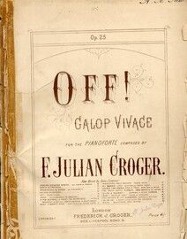 Off - Galop Vivace - Op. 25 - for Piano