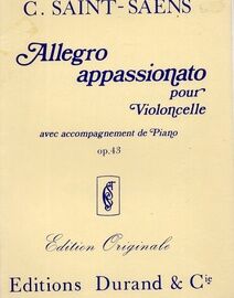 Allegro Appassionato - For Cello and Piano - Op. 43