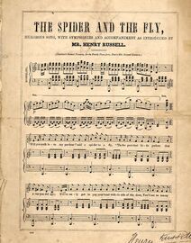 The Spider and The Fly - Humorous Song with Symphonies and Accompaniment - For Piano and Voice