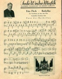 Jede Woche Musik - den 8 Juni 1929 - Tanz des Bathyllus - for Piano