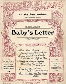 Baby's Letters - Song with Piano Accompaniment
