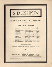 Canzonetta (Andantino Gentile tire du Concerto de Violon) - For Violin and Piano