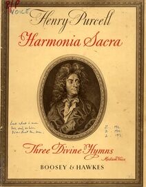 Harmonia Sacra - Three Divine Hymns - For Medium Voice