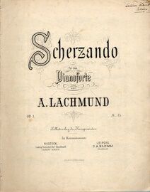 Lachmund - Scherzando for Piano - Op. 1