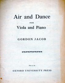 Air and Dance - For Viola and Piano - With Seperate Viola Score