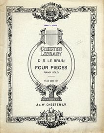 Four Pieces - For Piano Solo - Chester Library Edition