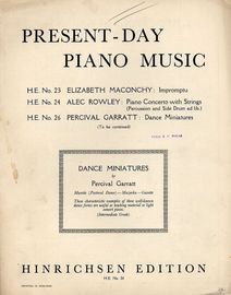 Dance Miniatures from Present-Day Piano Music - Hinrichsen Edition No. 26