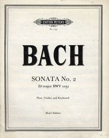 Bach - Sonata No. 2 in E flat major, BWV 1031 - For Flute and Keyboard
