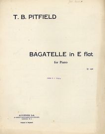 Bagatelle in E flat - for Piano