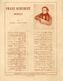 Barcarolle (Auf Dem Wasser zu Singen) (Stollberg) - Op. 72 - From Franz Schubert Songs with English and German Words