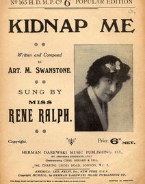 Kidnap Me - Song Featuring Miss Rene Ralph - No. 165 Popular Edition