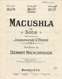 Macushla - Key of A Flat major for medium voice