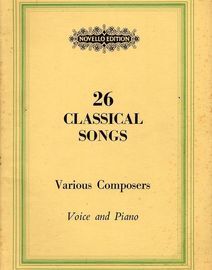 26 Classical Songs by Various Composers - Voice and Piano - School Song Books Series No. 240