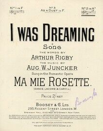 I was dreaming - Song from the romantic opera "Ma Mie Rosette" - In the key of A flat major for high voice