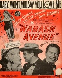 Baby Won't You Say You Love Me: Betty Grable in "Wabash Avenue"