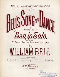 Bells Song and Dance - Arranged as a Banjo Solo, with 2nd Banjo Part and Pianoforte Accompaniment