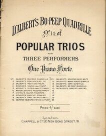 Bo-Peep Quadrille, No. 14 of Popular Trios