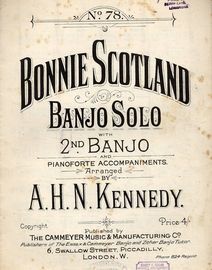 Bonnie Scotland grand march - Banjo Solo with 2nd Banjo and Piano Accompaniments