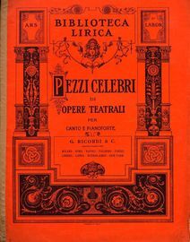 Caro nome che il mio cor, Scena ed Aria Rigoletto, Pezzi Celebri di Opere Teatrali per canto e pianoforte, Biblioteca Lirica