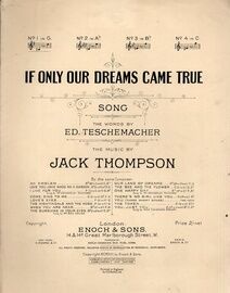 Copy of If Only Our Dreams Came True - Song in the Key of G Major for Low Voice