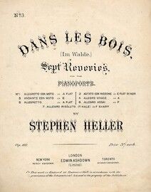 Dans les Bois, sept reveries, halte des chasseurs, for the pianoforte. Op. 86
