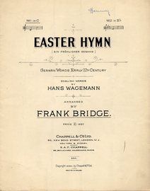 Easter Hymn (German Words Early 17th Century) - Song in the key of C major for Low Voice