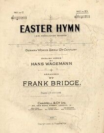 Easter Hymn (German Words Early 17th Century) - Song in the key of E flat major for High Voice
