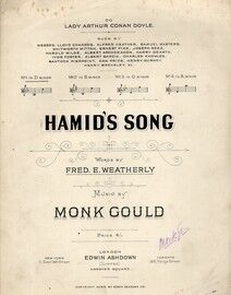 Hamids Song, To Lady Arthur Conan Doyle